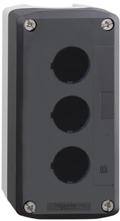 Schneider Electric Harmony XALD Leergehäuse, XALD03 | Kunststoff, 3 Bohrungen 22mm, dunkelgrau