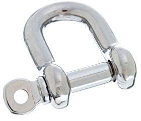 Seachoice D Anchor Shackle, 316 Stainless Steel, 1/2 in.