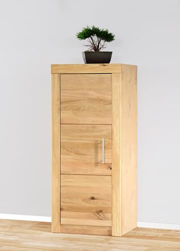 Aktenschrank Bücherschrank 52 x 120cm, in Wildeiche teilmassiv 4600-22+42