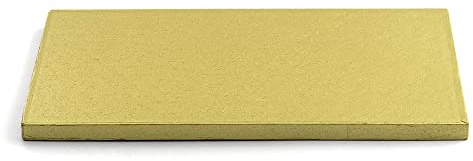Decora 0931710 RECHTECKIGE TORTENPLATTE Gold cm 40X60X1,2 H