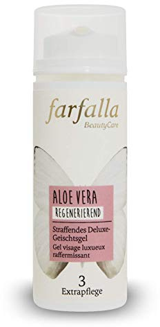 farfalla straffendes Deluxe Gesichtsgel Aloe Vera | 50 ml | regenerierend | 100% zertifizierte Naturkosmetik