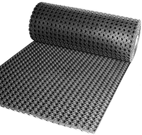 Ringgummimatte Gummimatte Wabenmatte Lochmatte für außen robuste Outdoor Schmutzfangmatte Meterware Höhe 16mm Größe 100x160cm