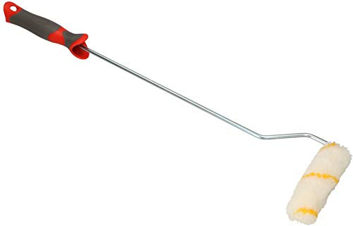 KOTARBAU® Velours-Farbroller Gelbfaden 110 mm x 40 mm mit verlängertem Griff 525 mm Farbwalze Pinsel Walzenbürste Rollerwalze Rollerpinsel für Anstricharbeiten und Renovierung