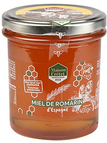 Maison Crétet | Miel de Romarin | Miel liquide | Pot verre | 400gr