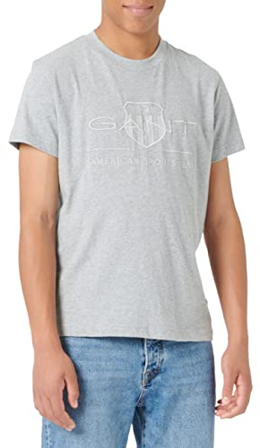 GANT T-shirt för män, Grå, XL