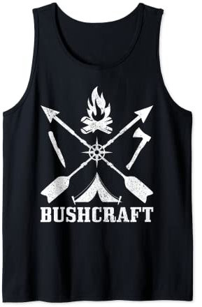Bushcraft Axe Knife Survival Outdoor Camping Bushcrafter Tank Top