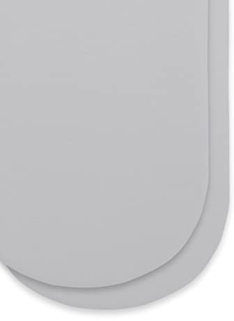 Spannbettlaken für Babykorb/Kinderwagen, 75 x 35 cm, graues Design, leicht, atmungsaktiv und luxuriös, Jersey-Baumwolle, langlebig und passend für Kinderwagen und Babykörbe, 2 Stück