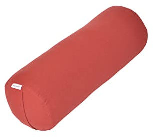 yogawood Yogabolster/Kissenrolle Kapok Klassische Größe, Maße: L 61 cm Ø 23 cm, Farbe: Burgundy rot