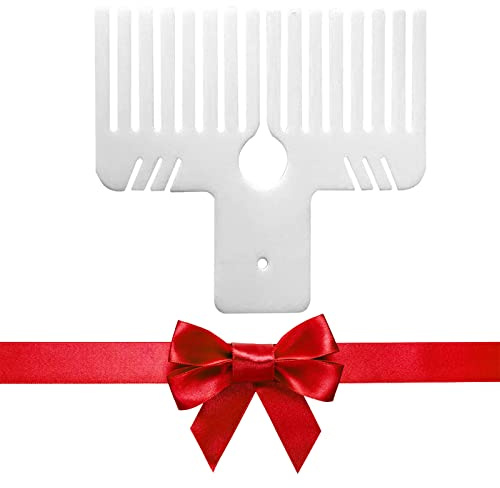 Bogenmacher-Werkzeug, Kunststoff-Schleifenmacher-Kamm, handgefertigt, kreatives Schleifenmacher-Werkzeug zum Erstellen von Geschenkschleifen, Handgelenk-Ansteckblumen, Heimdekorationen, Haarschleifen