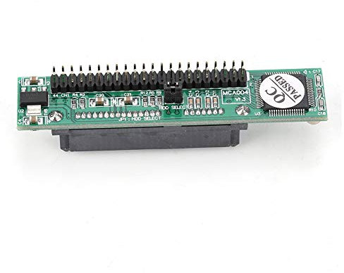 Beufee Adaptador Sata A IDE, HDD Sata Hembra De 2,5 Pulgadas A IDE Adaptador Convertidor Macho De 44 Pines Adaptador De Disco Duro para Computadora Portátil