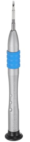 sourcing map Precision Slotted Screwdriver 1.5mm Magnetic Flat Head Mini Pen Style Screw Driver with Non-Slip Handle for Eyeglasses Watch Laptop Electronic, Blue