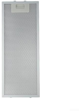Filtro de grasa de malla metálica, filtro de grasa de metal para campana extractora, filtro plateado de metal para campana extractora (399 x 182 x 9 mm)
