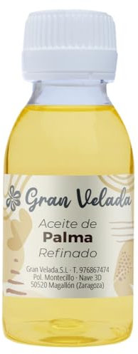 Aceite de Palma Refinado para Cosmética Natural: Ideal para Jabón, Cremas y Mascarillas Capilares. Propiedades Antioxidantes para Piel. Estado Sólido a <36°C | 1000ml