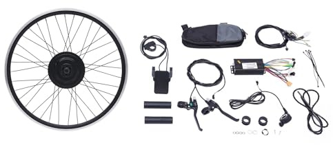 DJOAIUYF Fahrrad Motor kit 24 Zoll Ebike Umbausatz Ebike Conversion kit Fahrrad Motor Elektrofahrrad Motor Vorderrad 36V Elektrofahrrad Umbausatz 30-35km/h，5 Gänge (Vorderrad)