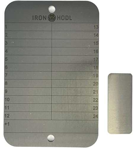IRON HODL Steel Wallet Single Inkl. Testplatte - 24+1 Recovery Seed Phrase Metallplatte Cold Crypto Bitcoin Hardware Krypto Verwahren