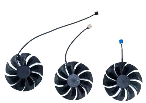 iHaospace 3Pcs /Lot Replacement Grafikkarten Kühler Graphics Card Cooler Fan Kompatibel mit EVGA RTX 3070 3080 3080 Ti 3090 FTW3 ULTRA GAMING, PLD09220S12H
