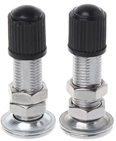 Lot de 2 valves de chambre à air pour vélo de route, tiges allongées en alliage