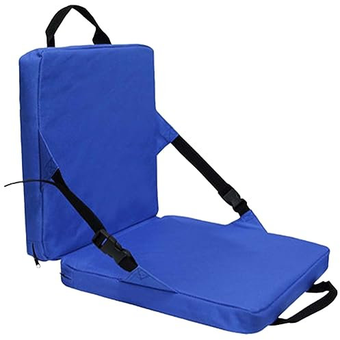 Happyyami Cuscino per Sedia da Esterno Portatile Schienale 1 Pz Blu