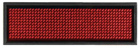 YUOIUX LED-Digital-Namensschild, programmierbar, scrollend, wiederaufladbar, für Messen, Visitenkarten