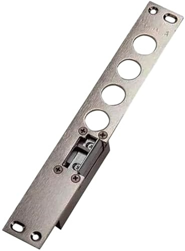 Incontro Elettrico Universale Per Serrature Di Porte Blindate | Tipo Mottura Cisa Securemme | 12V | Accessorio Sicurezza Casa E Condominio (4 Pioli + Scivolo DX)
