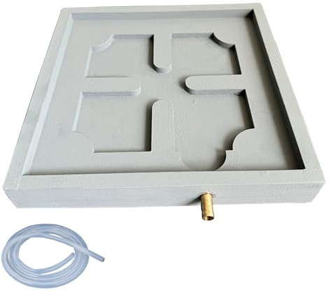 Vaschetta Raccogli-gocce, Raccogli Condensa con Scanalature e Fori di Drenaggio, Vasca di Raccolta Universale in Plastica Leggera con Tubo Dell'acqua da 1 m per Interni ed Esterni(34cm/13.4in)