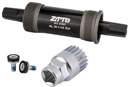 YATINGZHANG Movimento Centrale Perno Quadro Movimento Centrale Conico Quadrato for Bicicletta 80x142 100x155 100x177mm for guarnitura ad ASSE quadratoParte for for(80x142L-Tool)