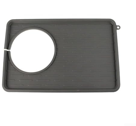Sandyseptember Espresso Mat Compatible for Sage 870 880 Machines Silicone Coffee Mat Non Slip For Barista Accessory with Cutout for Water Tank Gap Dust Blocking and Tool Stability