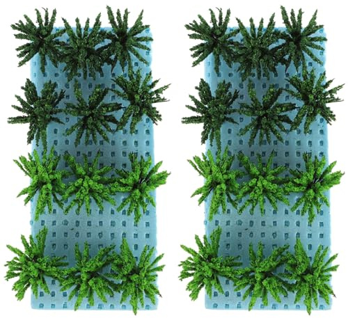 SOIMISS Modelos Militares de Vegetación Artificial para Micro Paisaje Set de 2 Cajas de Arbustos y Matorrales en Miniatura Materiales DIY para Decoración de Mesas de Arena y Escenarios
