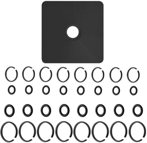 Agmoctz (8+8Set) 1/2 und 3/8 -Sicherungsring-Clip mit O-Ring, Haltering-Sicherungsring-Amboss-Installationswerkzeug
