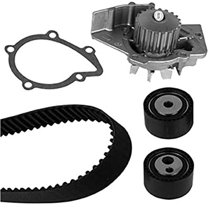 metelligroup 30-0747-1 Kit distribuzione con pompa acqua, composto da galoppino, Cinghia di distribuzione e tenditore, Pezzo di Ricambio per Auto, Ricambio automobile