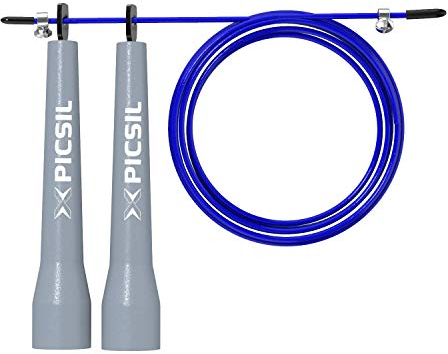 PICSIL - Professional Crosstraining Rope | Double Bearings for Increased Speed | Adjustable and Ergonomic | Ideal for Fitness, Boxing, MMA | Unisex Jump Rope | ABS-B Material