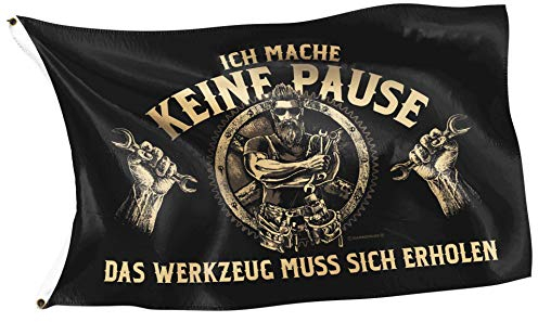 Gasoline Bandit Original Flagge für die Werkstatt - Ich Mache Keine Pause