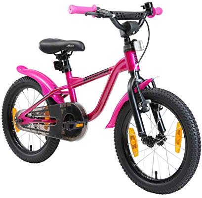 Löwenrad Kinderfahrrad für Jungen und Mädchen ab 4-5 Jahre | 16 Zoll Kinderrad mit Bremse | Fahrrad für Kinder | Berry