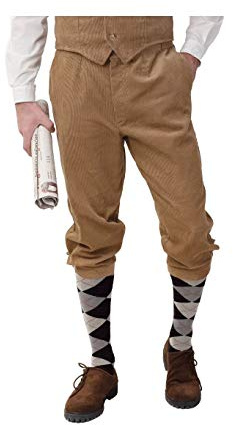 O7024-58-60 beige Cord Herren Shorts Peaky blinder Hose kurz Knickerbocker Gr.58-60