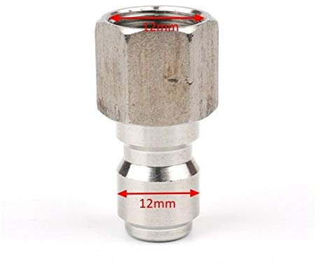 Leckdichte Schlauchbeschläge 1/4 Messing Hochdruck-Schnellkupplung Auto-Wäsche Adapter Wasserpistole Hydraulische Kupplung for die Gartenbewässerung (Color : 1l4 GF, Diameter : 1/4'')