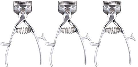 POPETPOP 3pièces Tondeuse Manuelle Silencieuse Pour Chien Et Chat Outil De Toilettage Pratique Pour Animaux De Compagnie Lot De Tondeuses