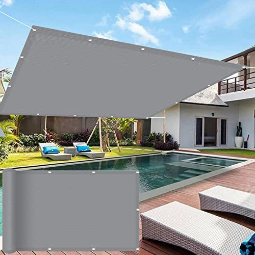 Sunsegel Rechteckig Atmungsaktive 3 x 3.2 m UV-Schutz Windschutz Shades Segel Markise Leicht Und Haltbarkeit für Balkon Terrasse Garten Outdoor, Grau