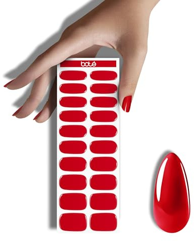 BOTÉ® 20x Nagelfolie UV härtend - Dermatest sehr gut - all-in-1 UV Gel Strips - haftfeste UV Nagelfolien selbstklebend - Set aus 20 UV Gel Streifen - UV Nagelfolie selbstklebend - UV Gelfolien