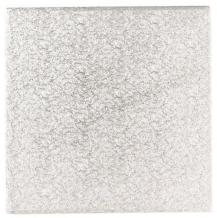 BrandNewCake® Kuchenplatte Silber - Quadratisch 15cm - Robustes Tortenbrett - Perfekte Tortenunterlage