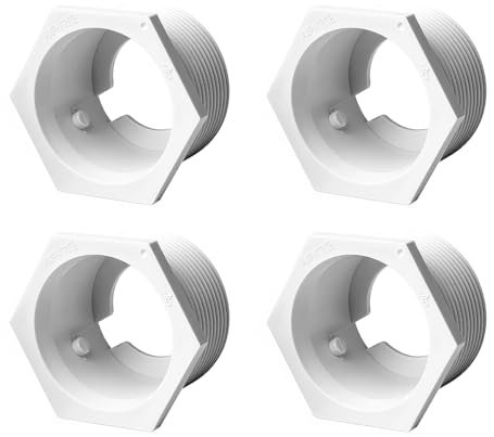 POFET 4PCS 6-500-00 Limpiador de Piscinas Conector Universal de Montaje en Pared (UWF) para Zodiac Polaris 180 280 280 Tanktrax 360 380 3900, etc.