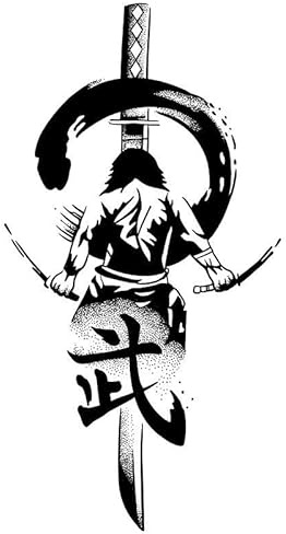 5 St Katana Temporary Tattoo Stickers Vattentäta Och Långvariga För Män Och Kvinnor Ben Och Armar Örtjuice Simuleringstatueringar Är Icke-Reflekterande Och Kan Inte Tvättas Av