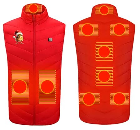 Zeiayuas 2024 Gilet Chauffant Moto,Manteau Chauffant,Doudoune Chauffante Sans Manche Femme,Gilet Polaire avec 3 Niveaux de Chauffage pour Ski Plein Air Randonnée Hiver Moto Chasse Camping