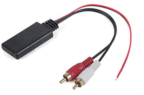 Pizgear Adaptateur audio Bluetooth for voiture, entrée auxiliaire, module Bluetooth sans fil universel, câble audio 2 RCA, connecteur d'autoradio Adaptateur d'antenne radio