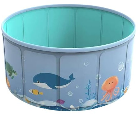 Portable Foldable Pet Bath Tub | Paddling Pool for Dogs & Cats | Hard Pool for Kids | Non-Slip Base Washing Pool | Pet Bath Supplies for Backyard Cooling Training | Beach Trips Outdoor Par