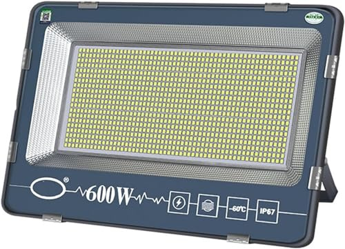 IXMLDAXD Lumière Solaire, Projecteurs LED d'extérieur 600 W 1000 W, lumières de sécurité 6500 K, lumière Blanche Positive 40 000 LM, Lampe de Travail LED 220 V IP67 Super Lumineuse.(7 Pcs,600W)