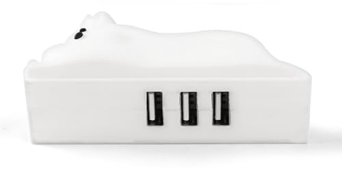 Lovely Animal USB Adapter For Laptops And Phones With 3 Fast Speed USB2.0 Port For Office Home Keyboard And More USB Splitter