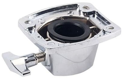 Abrazadera de Montaje de Aro de Bombo Wc20 para Batería | Metal Plata, Piezas para Kit de Batería, Base Ajustable, Ligera y Fácil de Transportar