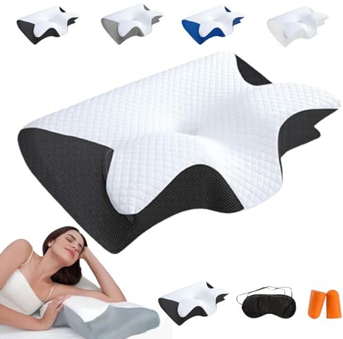 Donubiiu Rest Pillow Kopf- & Nackenstütztkissen,Ergonomischer Schlafkomfort zur Schmerzlinderung - Orthopädisches TraumKissen,NeckRest Ergonomische Nackenstütze (D,1PC)