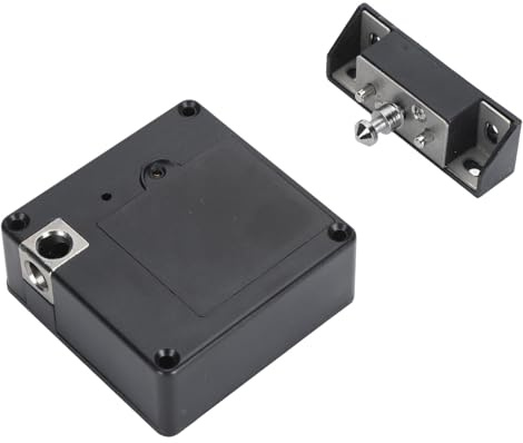 OVAQUIXI Elektronisches NFC-Schrankschloss, Verstecktes Schubladenschloss, Breite Anwendung für Nachttisch, Schreibtisch, Inklusive Entriegelungshaken