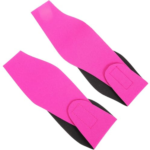 EXQUIMEUBLE 2 pièces Bandeau Natation Néoprène Ajustable et Respirant pour Garçon Fille et Adultes Couvre-Oreilles Imperméable pour Bain Yoga et Sports Aquatiques